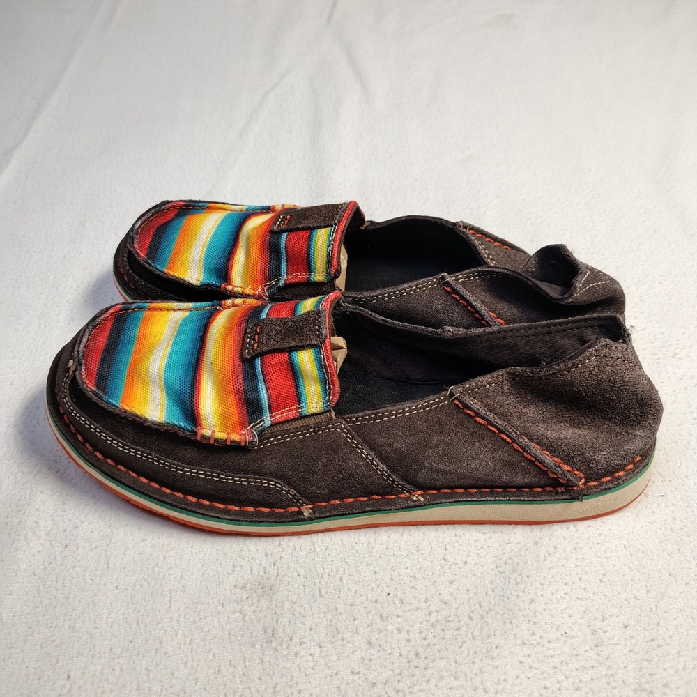 Ariat Cruiser Slip On Loafer Women Size 10B Brown Serape Striped Shoe 10021153 - Picture 4 of 9